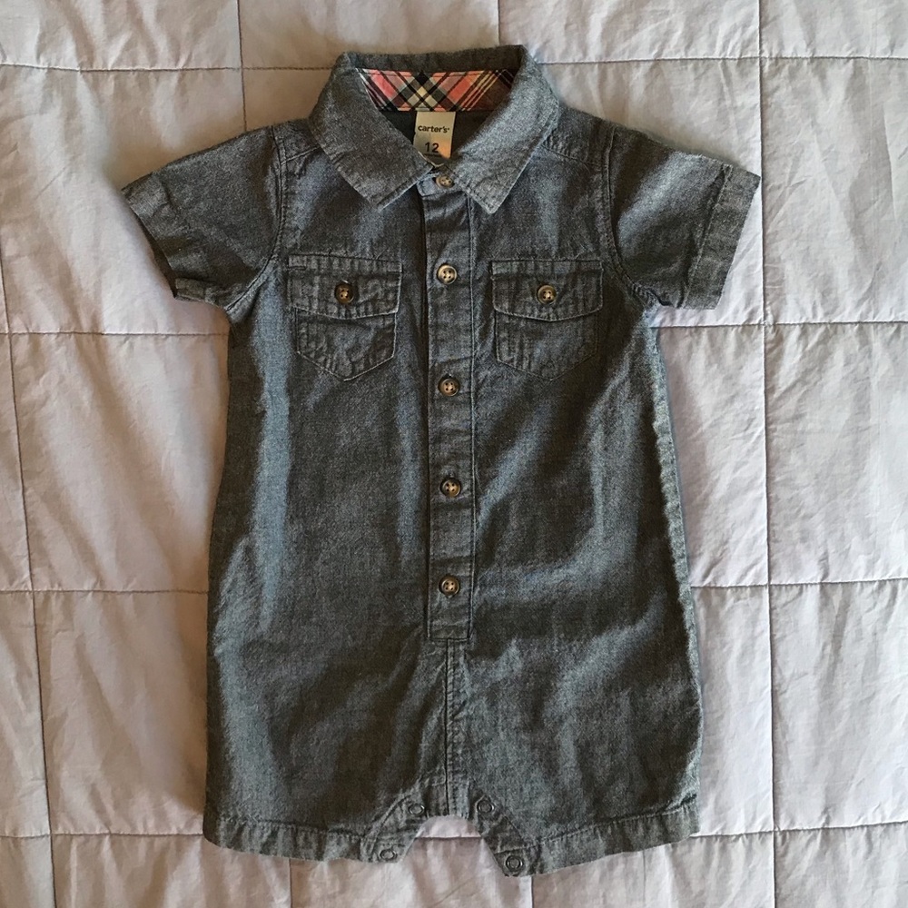 Chambray Romper